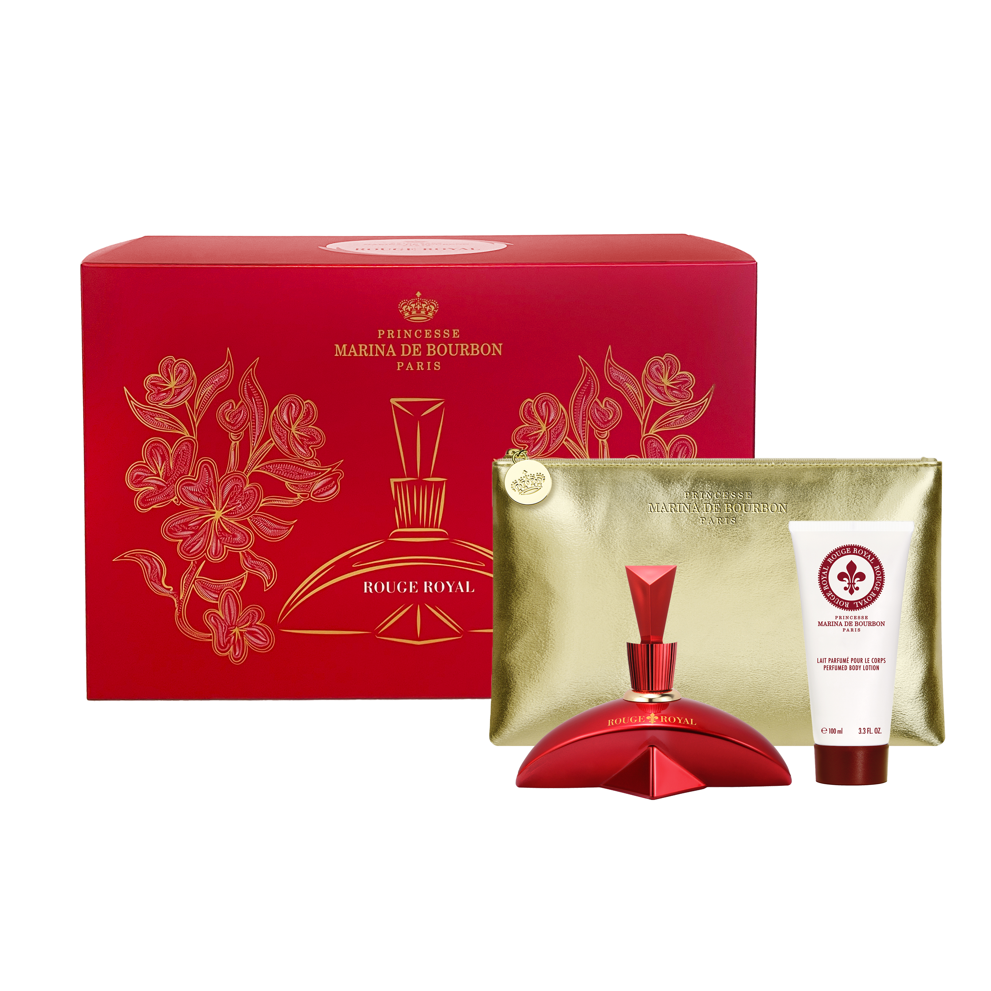 ROYAL MARINA DIAMOND 100ml Gift Set - A pouch and the perfumed body lotion offered