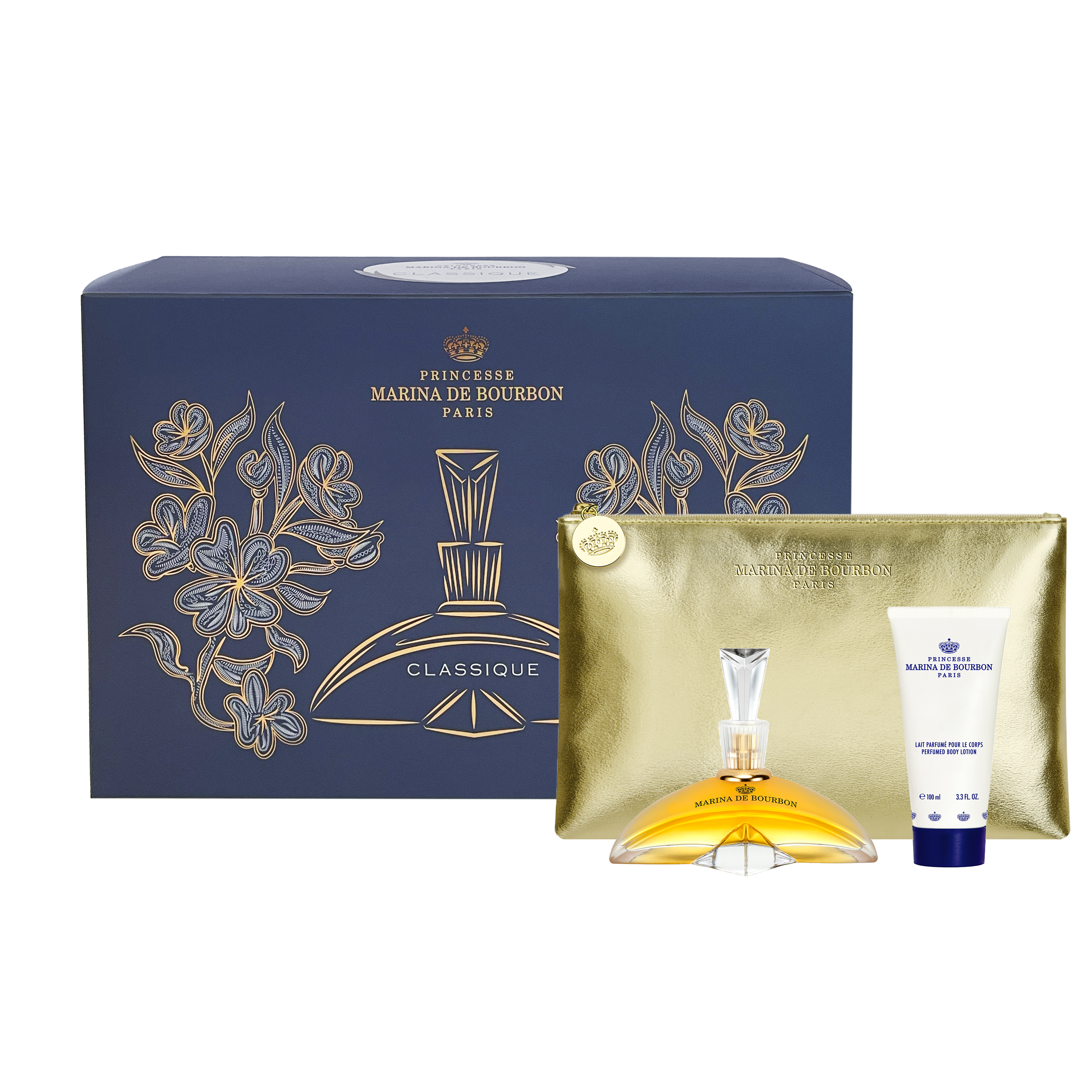 CRISTAL ROYAL 50ml Gift Set - A pouch and the perfumed body lotion offered